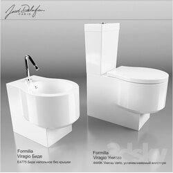 Toilet and Bidet - toilet and bidet Jacob Delafon collection FORMILIA series Viragio 