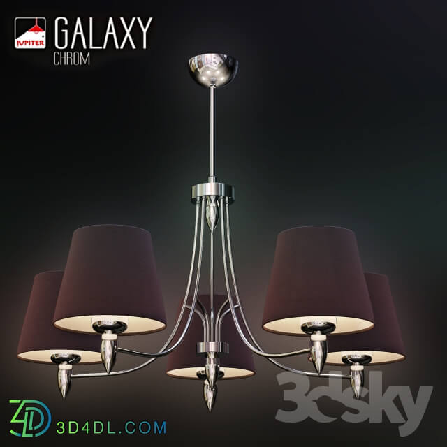 Chandelier Charleston lighting GALAXY CHROM 5