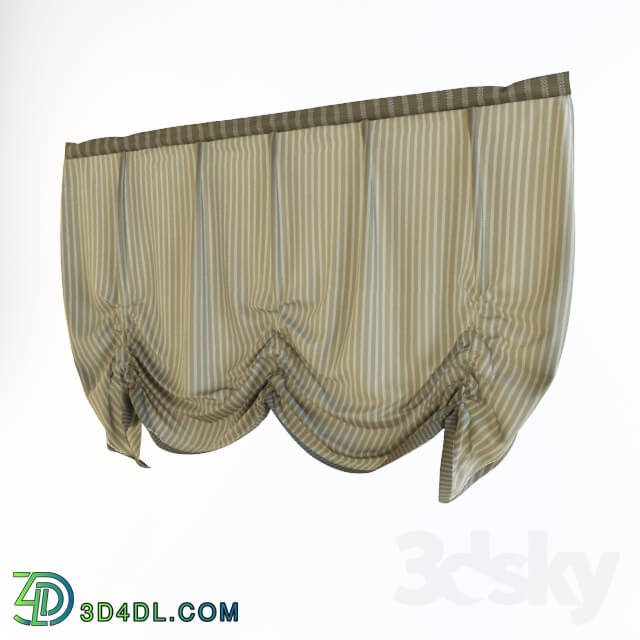 Roman blind. Draped