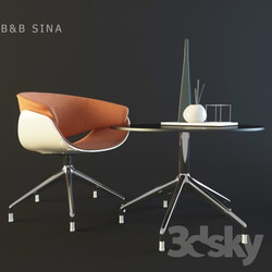 Table _ Chair - B _amp_ B Italia sina ps4_ sto805r 