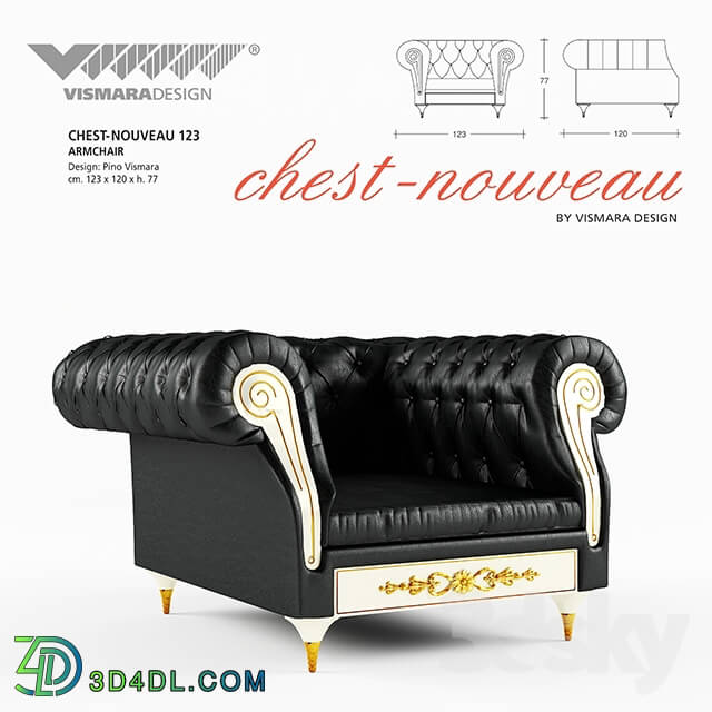 Arm chair - Vismara_ChestNouveau Baroque_armchair