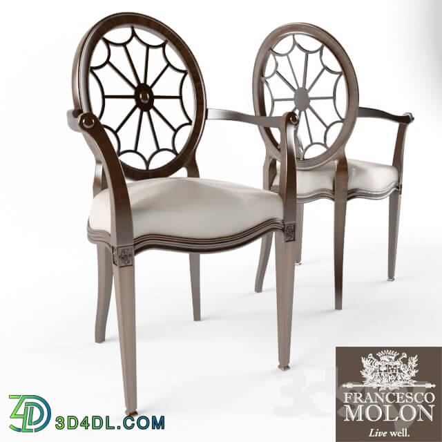 Chair - Chair with armrests Francesco Molon