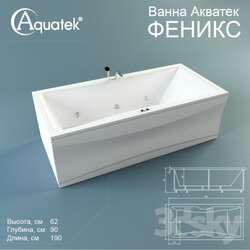 Acrylic bathtub Aquatek quot Phoenix quot  