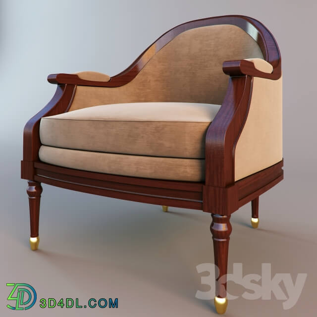 Arm chair Classic armchair and stool