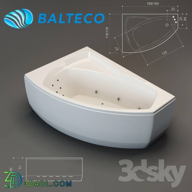Bathtub - Hot Tub Balteco Rhea 17