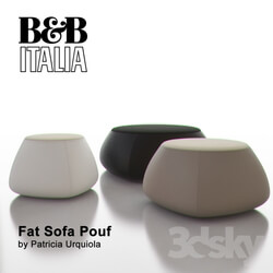 B B ITALIA FAT SOFA Pouf 3D Models 