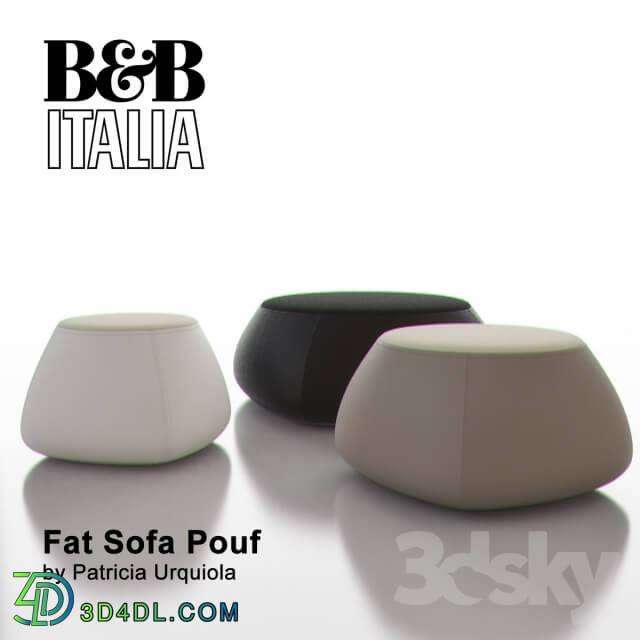 B B ITALIA FAT SOFA Pouf 3D Models