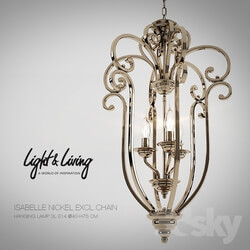 Ceiling light - Chandelier Light _amp_ Living ISABELLE 