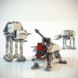 LEGO Star Wars Mini AT AT and Mini AT TE 