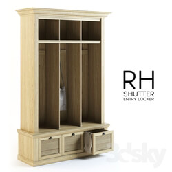 Wardrobe Display cabinets RH Shutter Entry Locker 