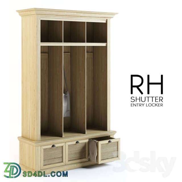 Wardrobe Display cabinets RH Shutter Entry Locker