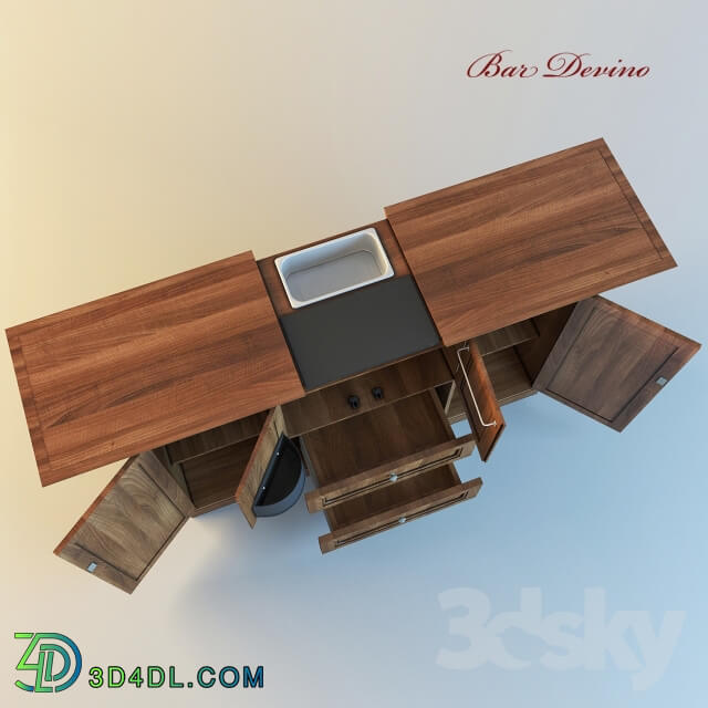 Sideboard Chest of drawer Bar Cabinet Bar Devino item no. 695 080 