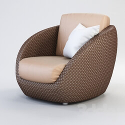 Arm chair - ROBERTI St. Tropez_ wicker chair 