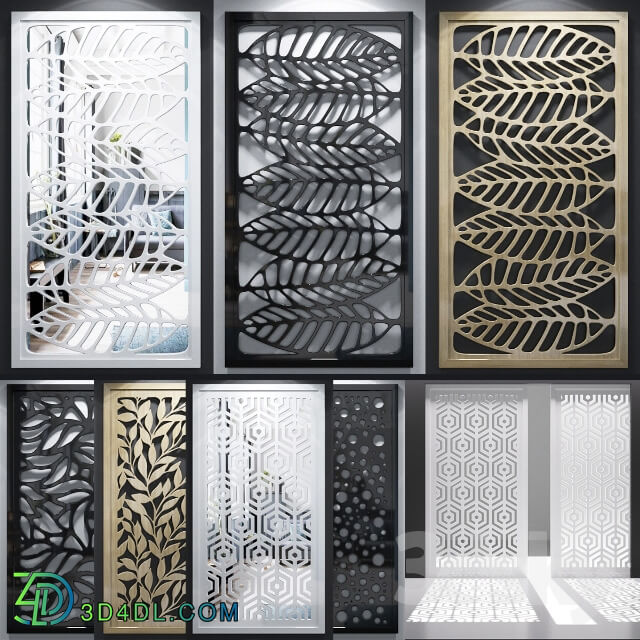 Set of decorative panels 04