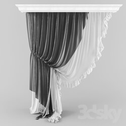 Curtain - grisaille 