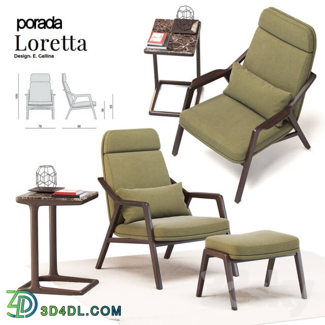Arm chair - Laurette__39_s chair _ Porada Loretta