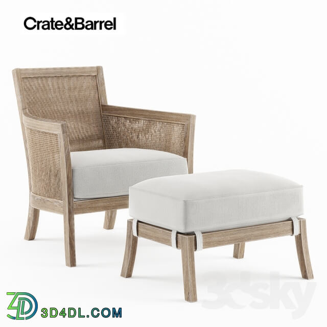 Arm chair - Crate _ Barrel Chair with Cushion