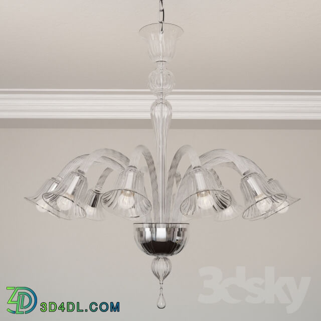 Venetian Ca 39 Balbi 8006 12 Arm Chandelier Pendant light 3D Models