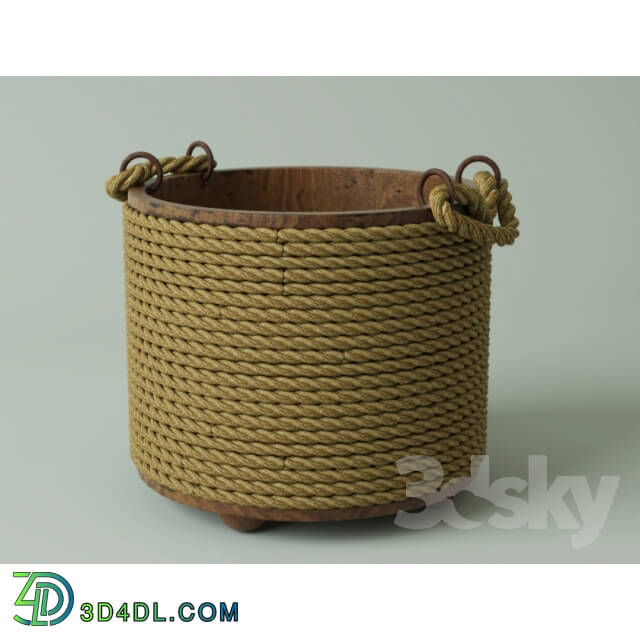 Bathroom accessories - Bucket with ropes