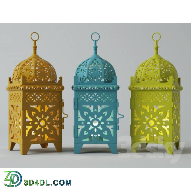 Other decorative objects - Moroccan Lantern Set