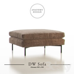 Anatomy Design DW Sofa Ottoman 