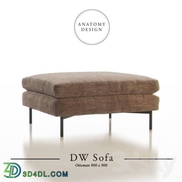 Anatomy Design DW Sofa Ottoman