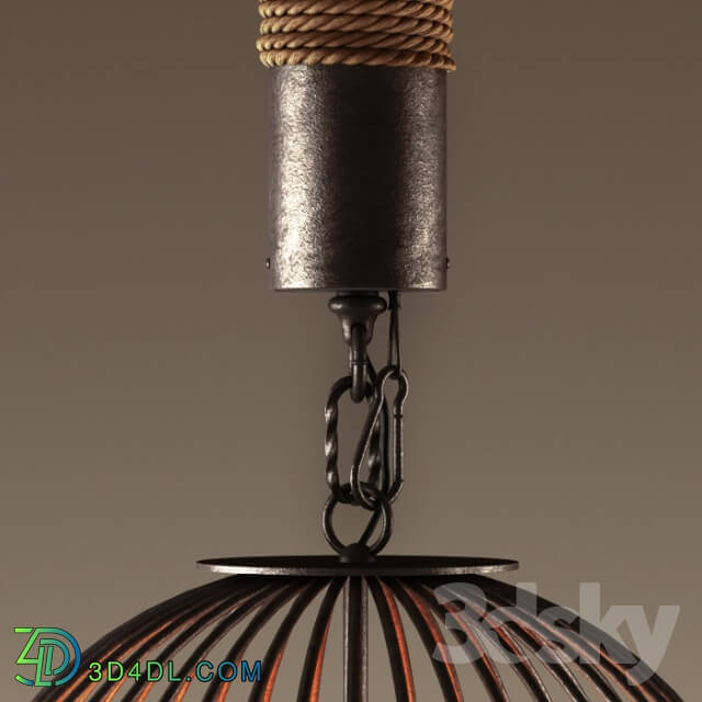 Ceiling light - RH _ VINTAGE BIRDCAGE CHANDELIER EXTRA-SMALL