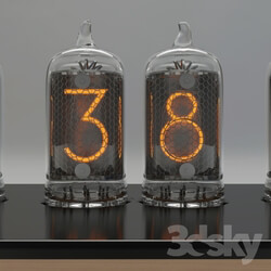 Other decorative objects clock on the radio tubes Chronotronix V400 