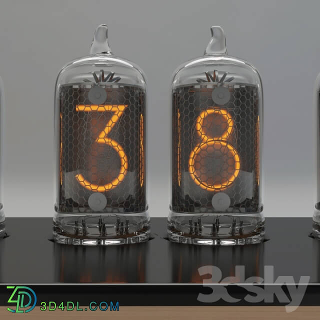 Other decorative objects clock on the radio tubes Chronotronix V400