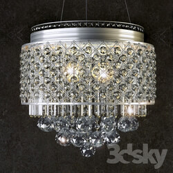 Crystal Pendant Light with Criss Cross Web Casing Pendant light 3D Models 