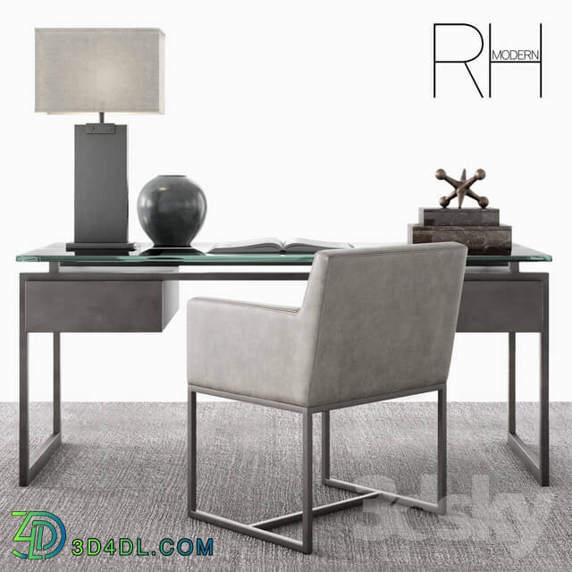 Table _ Chair - RH Latour Desk Set
