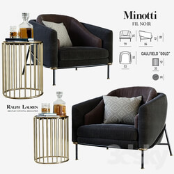 Minotti Fil noir Caulfield 