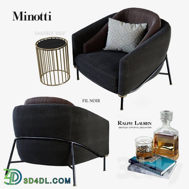 Minotti Fil noir Caulfield