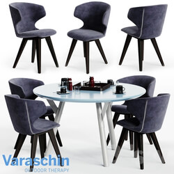 Table Chair Varaschin KLOE Chair and LINK Table 02 