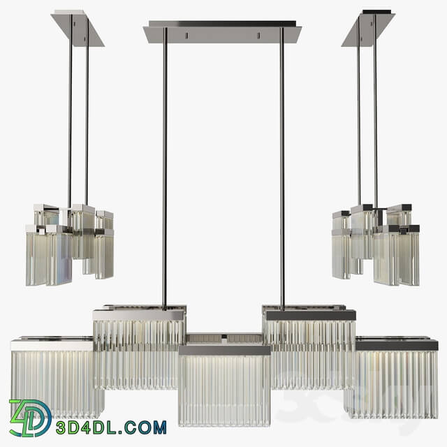 C Webster and sons Melton Chandelier Pendant light 3D Models