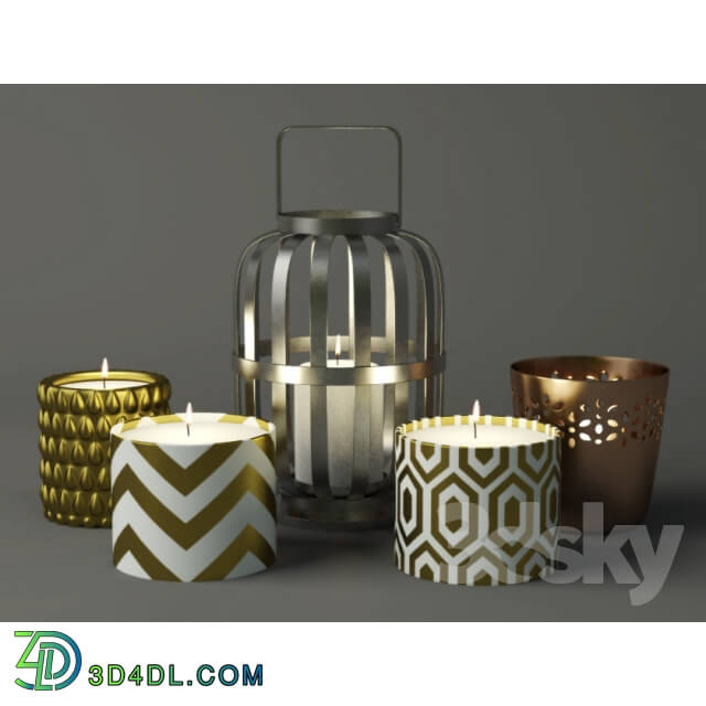 Other decorative objects - Lantern_ candles_ candleholder H_M Home