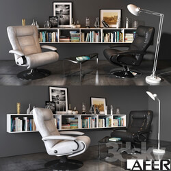 Arm chair Lafer thor reclining chair set 