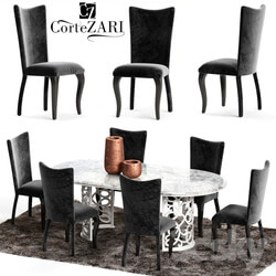 Table Chair Corte Zari EVA Chair and FLORA Table 