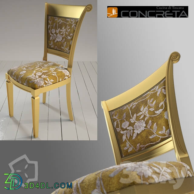 Majestic gold chair by Concreta