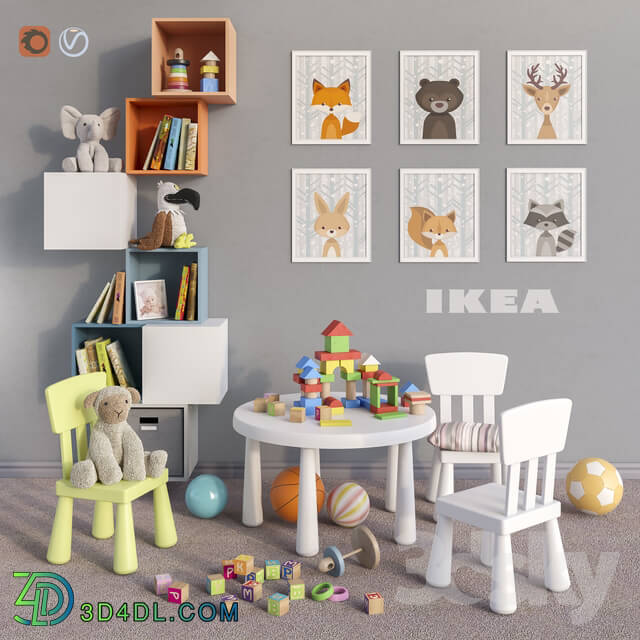Miscellaneous IKEA furniture accessories decor and toys set 4