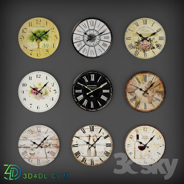 Other decorative objects Collection of wall clocks 2