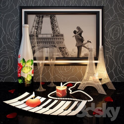 Other decorative objects Decorative set Paris Romantic 