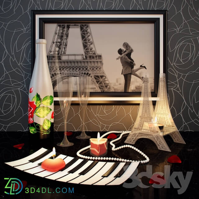 Other decorative objects Decorative set Paris Romantic