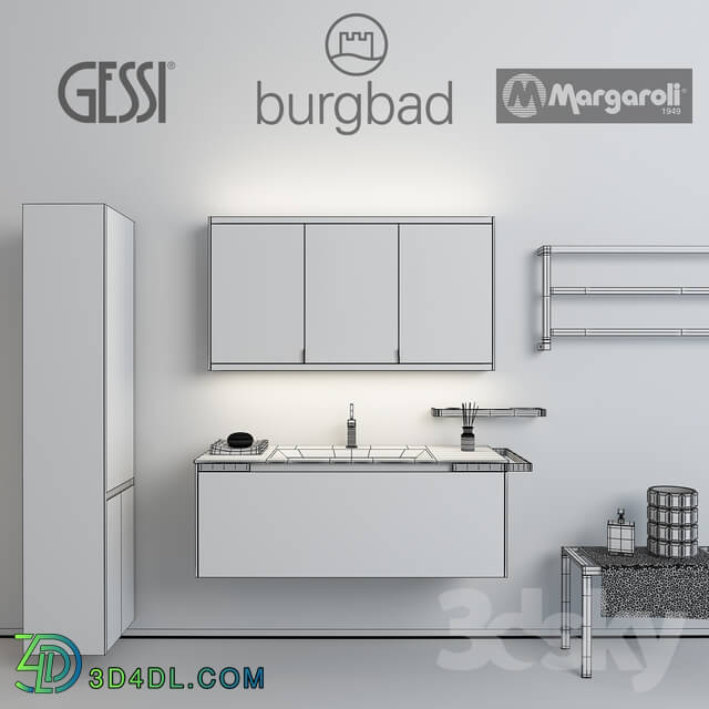 Furniture plumbing and decoration in the bathroom Burgbad Yso