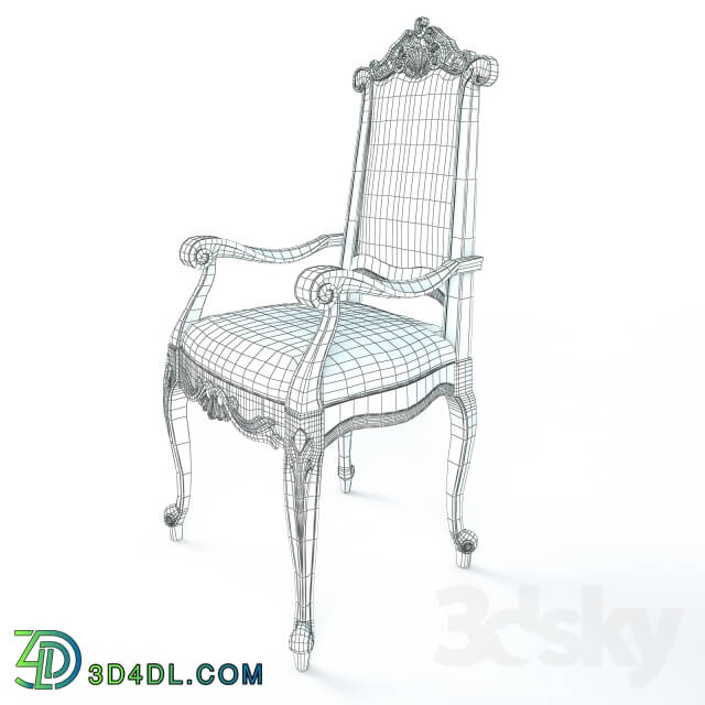 Chair With Armrests Modenese Gastone Art 12502