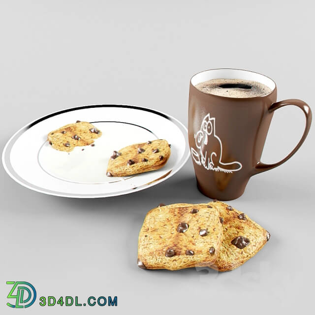 Cookies milke cup