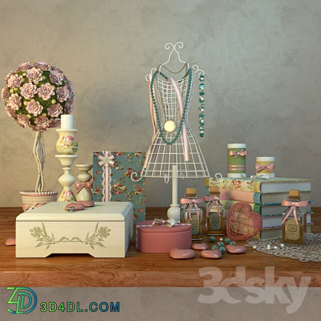 Decorative set for the bedroom