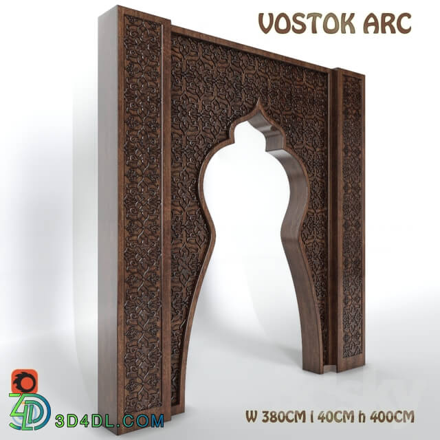 Decorative plaster Arch in Arabic style.