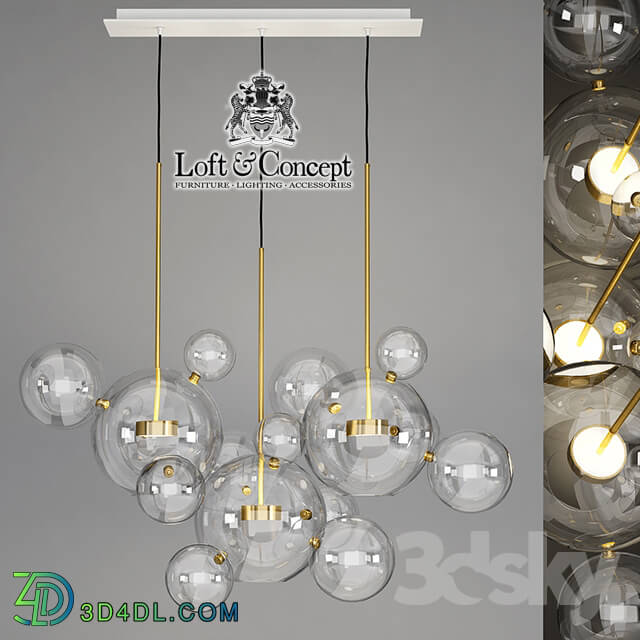 Ceiling light - Suspension light Giopato _ Coombes Bolle BLS 14L Chandelier