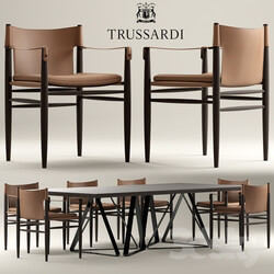 Table Chair Table and chairs Trussardi Casa Saddle Chair 